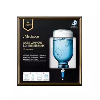 JMSOLUTION WATER LUMINOUS SOS RINGER MASK PREMIUM, Увлажнение, Kbeauty, Корейская косметика, образец