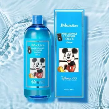 JMSOLUTION WATER LUMINOUS SOS RINGER TONER XL_DISNEY 100, Увлажнение, Kbeauty, Корейская косметика, образец