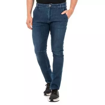 JMT010 Мужские прямые длинные джинсы S синий
