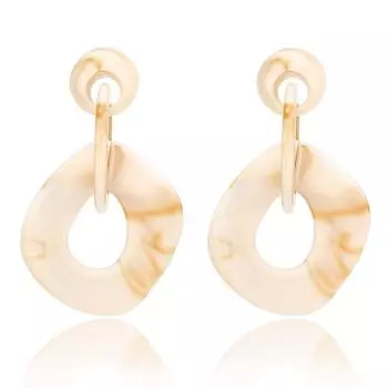 JMXD-Acetate Серьги Женские, Преувеличенные Серьги, Новые Аксессуары, Популярные Украшения белый