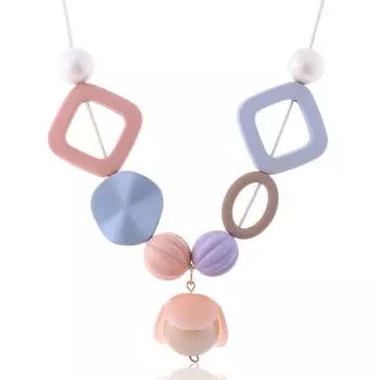 JMXD-Candy Акриловое ожерелье Женское, Геометрические подвески Аксессуары, Новые аксессуары бежевый