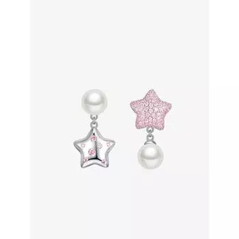 JMXD-Du Серебряные серьги AB с асимметричной пентаграммой, женские, год выпуска, нишевый дизайн, чувство