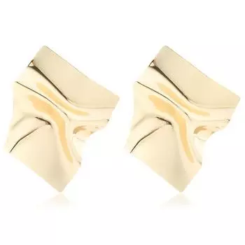 JMXD-Exaggerated Stud Earrings Металлические геометрические серьги Женские серьги Популярные ювелирные изделия серебряный