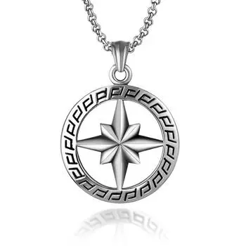 JMXD-Hipster Fashion титановая стальная подвеска мужская полая круглая восьмиугольная звезда ожерелье женская подвеска-свитер SP648