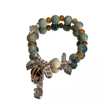 JMXD-Керамический браслет-бабочка с бусинами для женщин, литературный новый китайский стиль, маленький свежий браслет для девушки