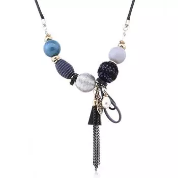 JMXD-Кисточка кулон ожерелье для женщин, преувеличенные ювелирные изделия акриловые бусины ожерелье