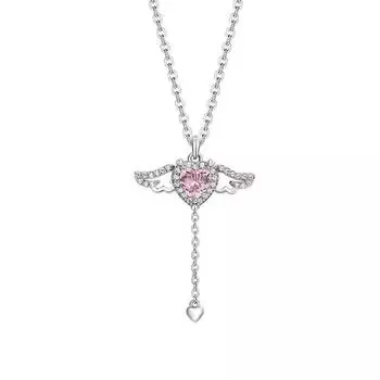 JMXD-Купидон Сердце Ожерелье Женское Легкое Роскошное Нишевое Любовь Ключица Дизайн Премиум Цепь Шеи Год Подвеска