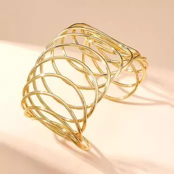 JMXD-модные трендовые ювелирные изделия, переплетенные геометрические открывающиеся регулируемые браслеты, нишевая мода, универсальные мужские и женские модели