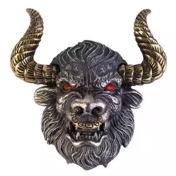 JMXD-Мужская подвеска в виде головы быка, ожерелье из посеребренной меди, подвеска в виде быка