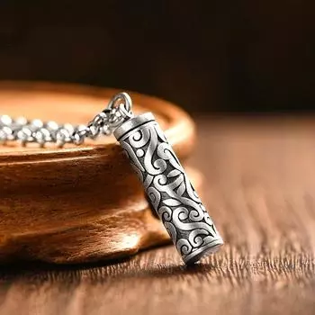 JMXD-мужское модное ретро-ожерелье, полый кулон, в который можно поместить амулет, интерпретация легкой роскоши и высокого уровня смысла