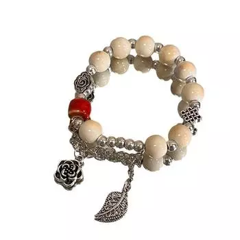 JMXD-Новый китайский керамический браслет ручной работы, женский универсальный дизайн, продвинутый смысл, холодный стиль, гочао, бусины в античном стиле