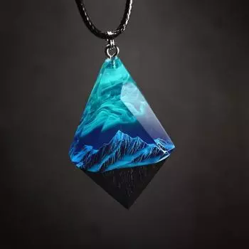 JMXD-Ocean Jellyfish Resin Luminous Cuestion Светящееся ожерелье Персонализированная капсула ручной работы Парный подарок на день рождения для мужчин и женщин