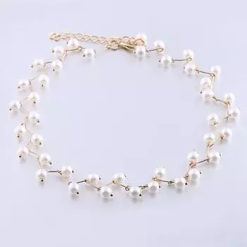 JMXD-Жемчужное ожерелье популярное ожерелье короткая ссылка популярный ювелирный предмет золотой