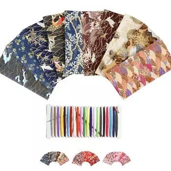 JnTech Японский узор рваная ткань Японский цветочный узор Японский покрой Японский стиль кимоно с мелким цветочным узором Японское стильное ручное шитье