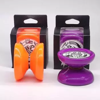 Йо-йо 1шт пластиковый мяч для начинающих, детские забавные игрушки, специальное предложение для соревнований фиолетовый