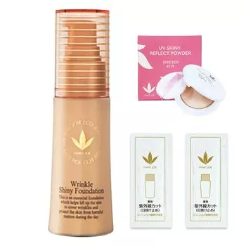 JoaEco Wrinkle Light Foundation JoaEco 462Y 25 мл JoaEco 411Y UV Light Reflecting Powder Mini Puff JoaEco 470AC Medicinal UV Whitening Essential Base