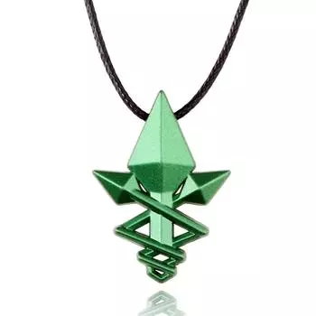 Jobless Tensei Mushoku Reincarnation Green Arrow Jewelry Alloy Pendant Gift