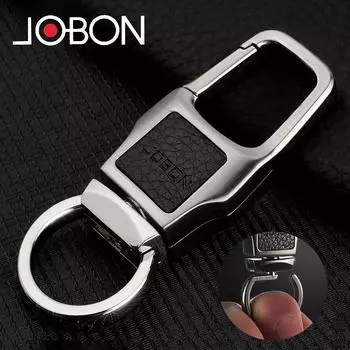 Jobon Creative Car Keychain - унисекс, подвесной брелок на талию и кольцо, персонализированный подарок чёрный