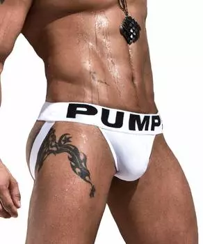 Jock Strap Butt Crack Supporter L WHITE [Pump!] Men s