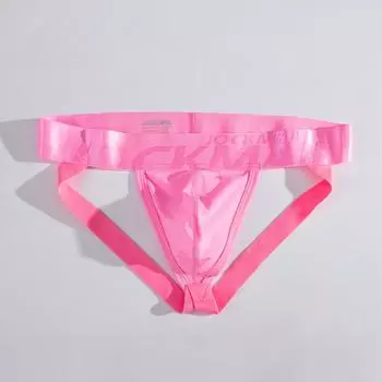 Jockstraps JOCKMAIL Ультратонкий сетчатый материал Сексуальные мужские стринги Нижнее белье Модные полупрозрачные стринги Трусы M