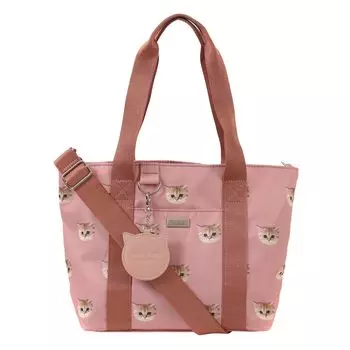 Joe Paul Joe Accessoire Сумка-тоут Nunet All Over Pattern АКСЕССУАРЫ Cat Cat Cat Cute Pink [Paul & Joe] [Paul & Accessoire] и женская PJA-B966