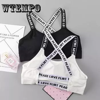 Йога Бюстгальтер Женщины Письмо Push Up Мягкий Йога Спортивный Бюстгальтер Сексуальные Майки one size