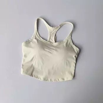 Йога Фиксированная Подставка Основание Одиночный Износ Дикий Жилет Beige L