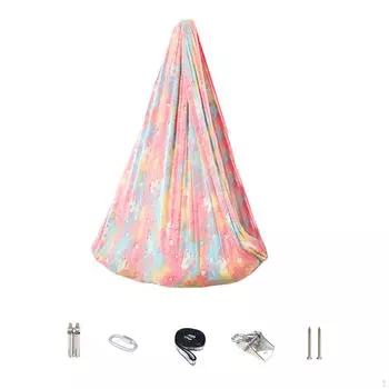 Йога Гамак Потолочное Крепление Стартовый Комплект Для Дома В Помещении Антигравитация Rainbow