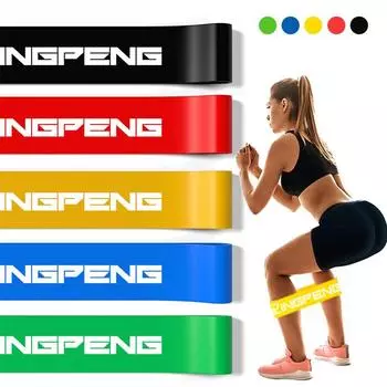 Йога Резинка Сопротивление Фитнес Уровень 5 Тренировка Эластичная Лента Эспандер Пилатес Спортивные Тренировки Оборудование Для Тренажерного Зала Light pink