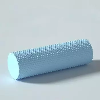 Йога-ролик круглый пенный цилиндр шестиугольный ролик для пилатеса упражнения улучшенные домашние тренировки небесно-голубой