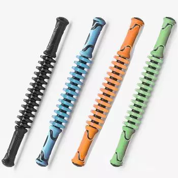 Йога-роллер для глубокого массажа тканей для женщин зелёный