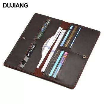 JOGUJOS drive DNU новый кожаный кошелек Crazy Horse многокарточный кожаный мужской кошелек простой кошелек