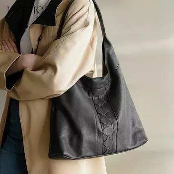 JOGUJOS женская сумка-тоут большой вместимости для поездок на работу, сумка премиум-класса из кожи, женская сумка-тоут, женская сумка под мышку