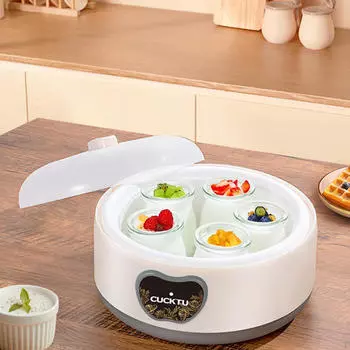 Йогуртница с 5 чашками Автоматическая машина Малые электрические кухонные приборы Компактные