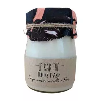 Йогуртовая свеча ручной работы - азиатский цветок