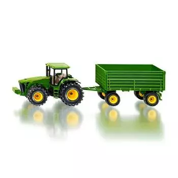 John Deere Трактор с прицепом SK1953FM, 1 единица, популярные корейские игрушки, популярные корейские игрушки