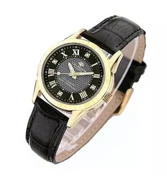 [John Harrison] John Harrison 4 stones natural diamond solar radio ladies watch J.H-085LGB