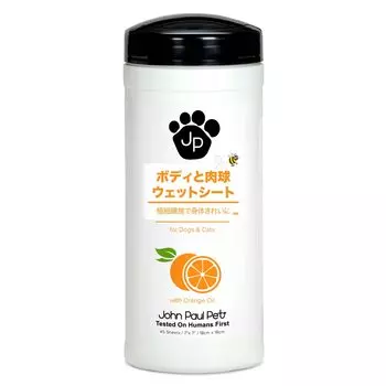 John Paul Pet John Paul Pet Body & Paw Wet Sheets for Pets 45 Sheets