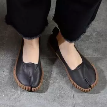 Johnature/лоферы из натуральной кожи на мелкой плоской подошве в стиле ретро, туфли-подковы на мягкой подошве, женские туфли без шнуровки