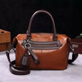 Johnature модная универсальная женская кожаная сумка элегантная женская сумка большая вместительная сумка через плечо и через плечо