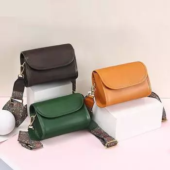 Johnature модная женская маленькая сумка из натуральной кожи, однотонные универсальные сумки на плечо и через плечо из натуральной натуральной яловой кожи зелёный