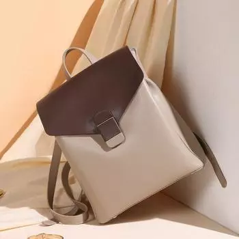 Johnature модный легкий рюкзак из мягкой воловьей кожи женская сумка однотонные универсальные дорожные рюкзаки большой вместимости чёрный