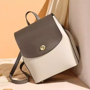 Johnature модный рюкзак большой емкости женская кожаная сумка студенческие рюкзаки из натуральной яловой кожи дорожные сумки бежевый