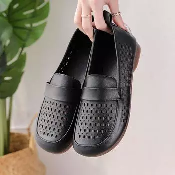 Johnature повседневная женская обувь из натуральной кожи на плоской подошве, дышащие удобные лоферы на мягкой подошве 35 бежевый