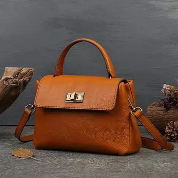 Johnature, простая женская сумка из натуральной кожи, однотонные сумки на плечо и через плечо, универсальная мягкая сумка из воловьей кожи