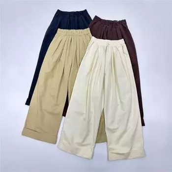 Johnature Простые универсальные эластичные брюки с высокой талией, женские свободные широкие брюки, женские повседневные брюки One Size хаки