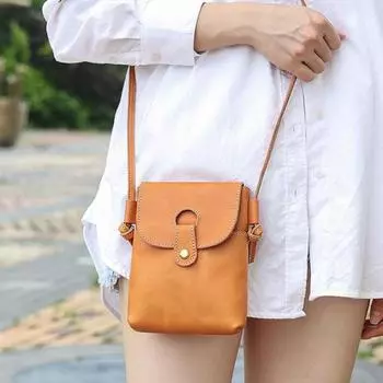 Johnature Простые женские мини-сумки из натуральной кожи, однотонные, универсальные, из натуральной яловой кожи, сумки на плечо и через плечо зелёный