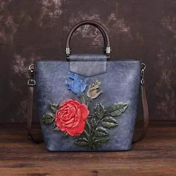 Johnature ретро большие вместительные роскошные сумки женские сумки дизайнерские повседневные сумки из натуральной кожи сумка-тоут розовые сумки на плечо красный