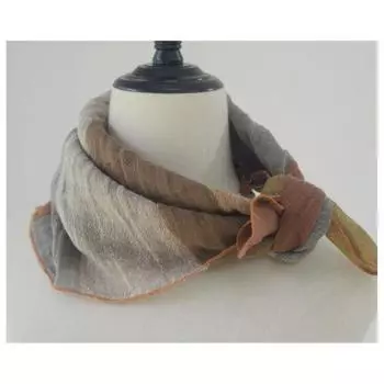 Johnature Ретро полосатый шитье зимние теплые модные универсальные женские шарфы