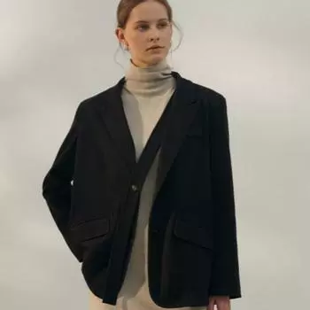 Johnature Retro Small Suit Women Fall Winter Solid Color Long Sleeve Fashion All Match Simple Women Jackets Coats S чёрный